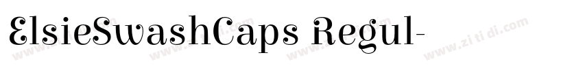 ElsieSwashCaps Regul字体转换